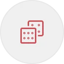 Icon gestroomlijnde ultieme bordspel-dobbelsteen 2